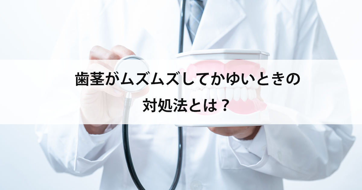 【新潟の歯医者で歯周病治療】歯茎がムズムズしてかゆいときの対処法とは?